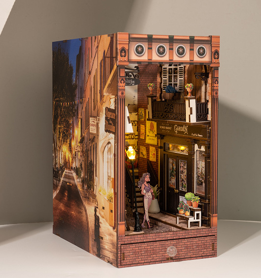 European Street DIY Book Nook Kit-Book Nook World