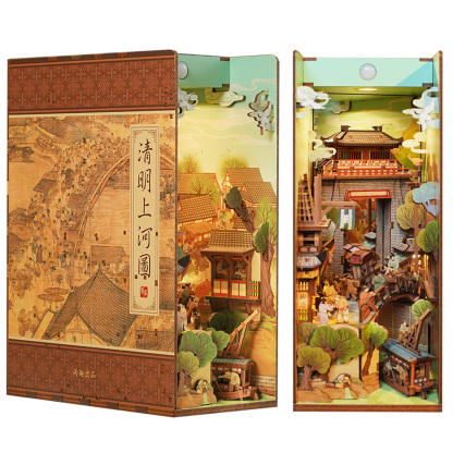 Along the River During the Qingming Festival DIY Book Nook Kit-Book Nook World