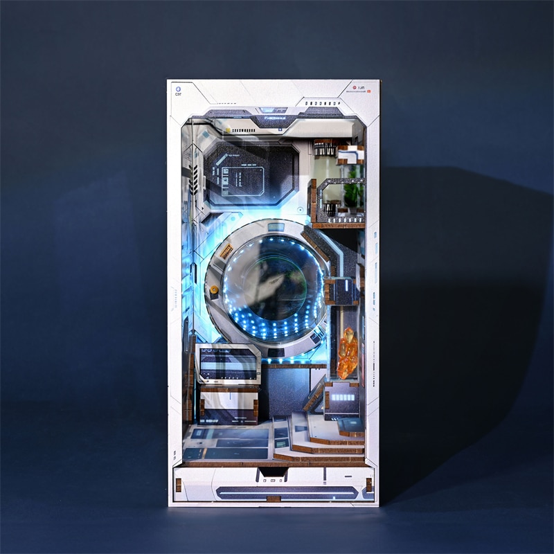 Sci-fi Alien Hub DIY Wooden Book Nook Kit-Book Nook World