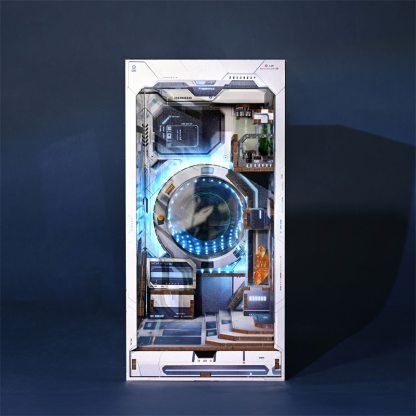 Sci-fi Alien Hub DIY Wooden Book Nook Kit-Book Nook World