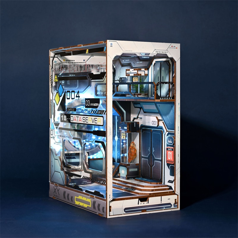 Sci-fi Alien Hub DIY Wooden Book Nook Kit-Book Nook World