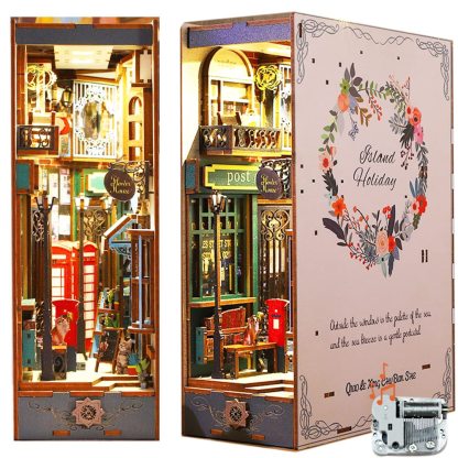 Island Holiday DIY Book Nook Kit (With Music Box)-Book Nook World
