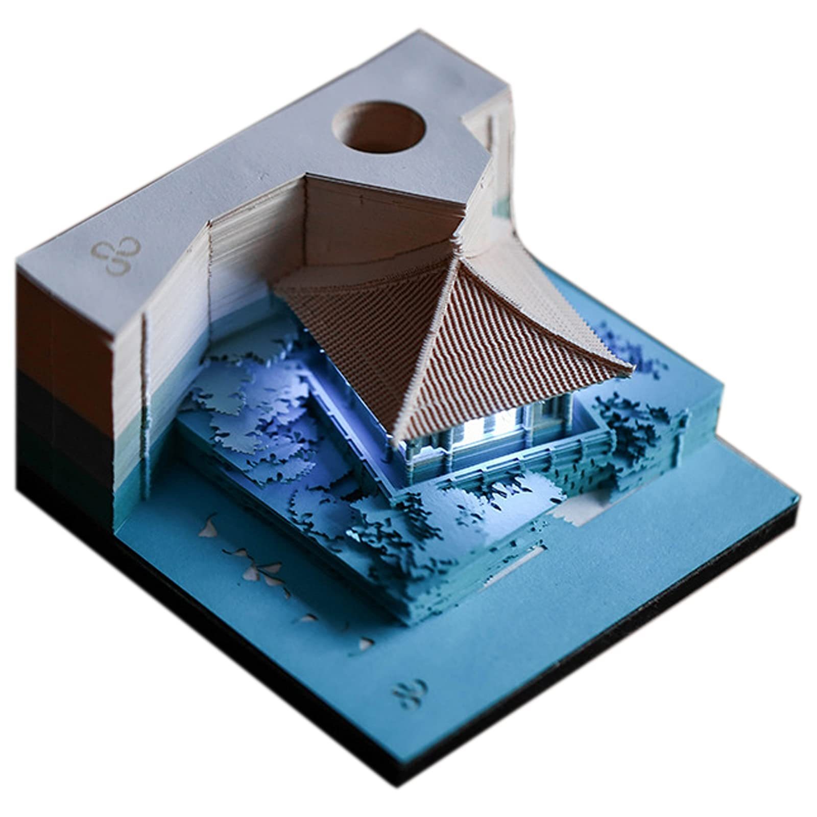 Kiyomizu Temple - 3D Memo Pad with Led Light-Book Nook World