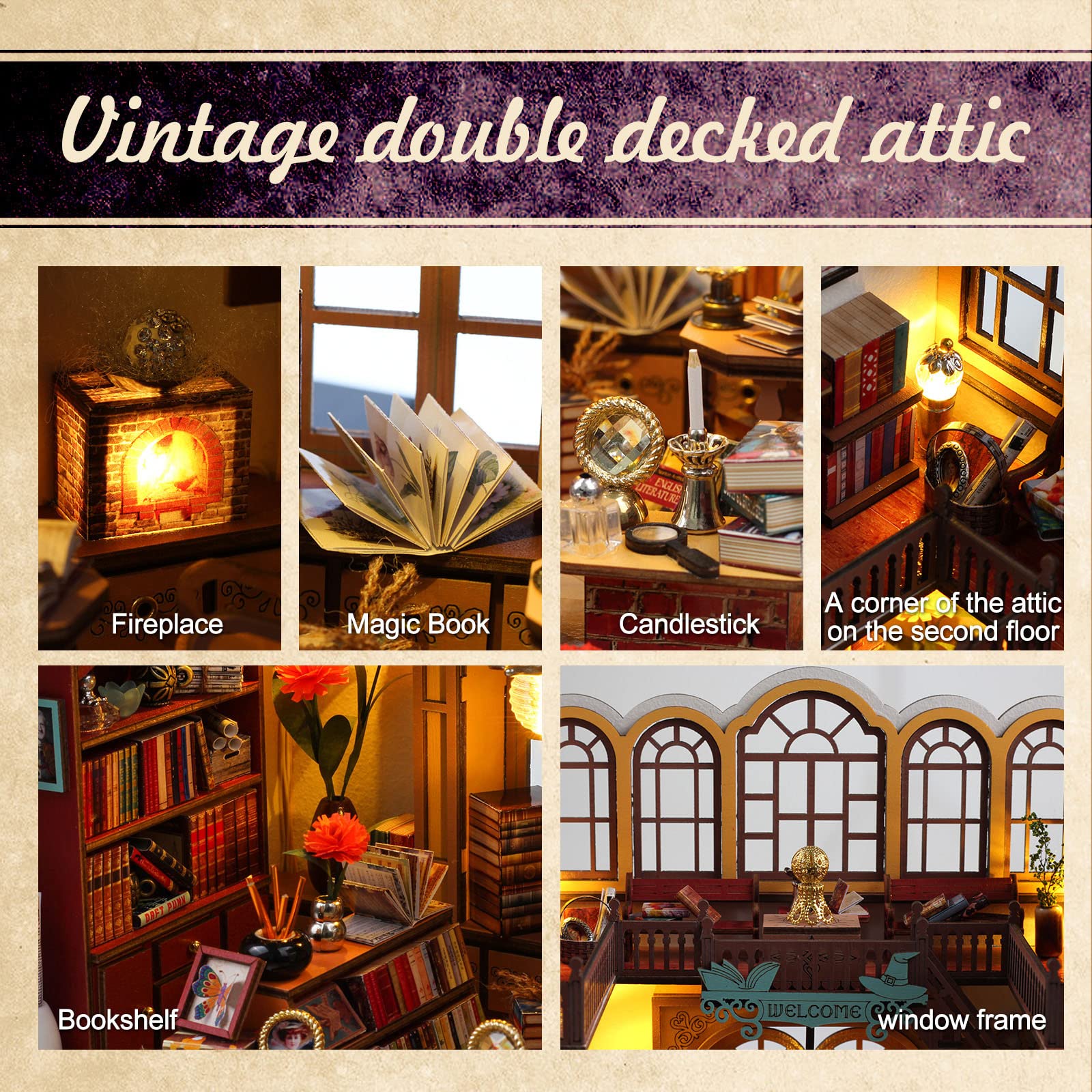 Magic Book House DIY Book Nook Kit-Book Nook World