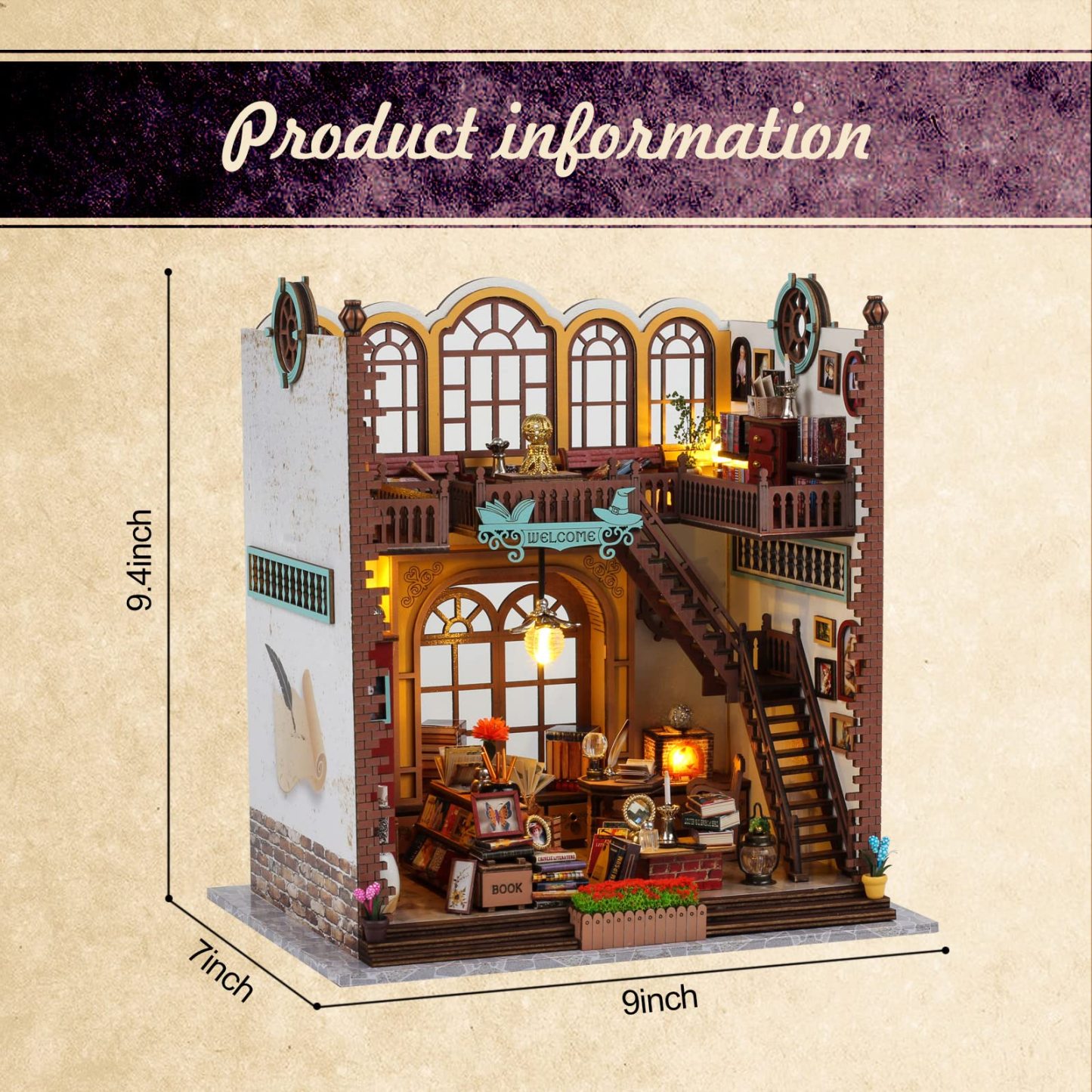 Magic Book House DIY Book Nook Kit-Book Nook World