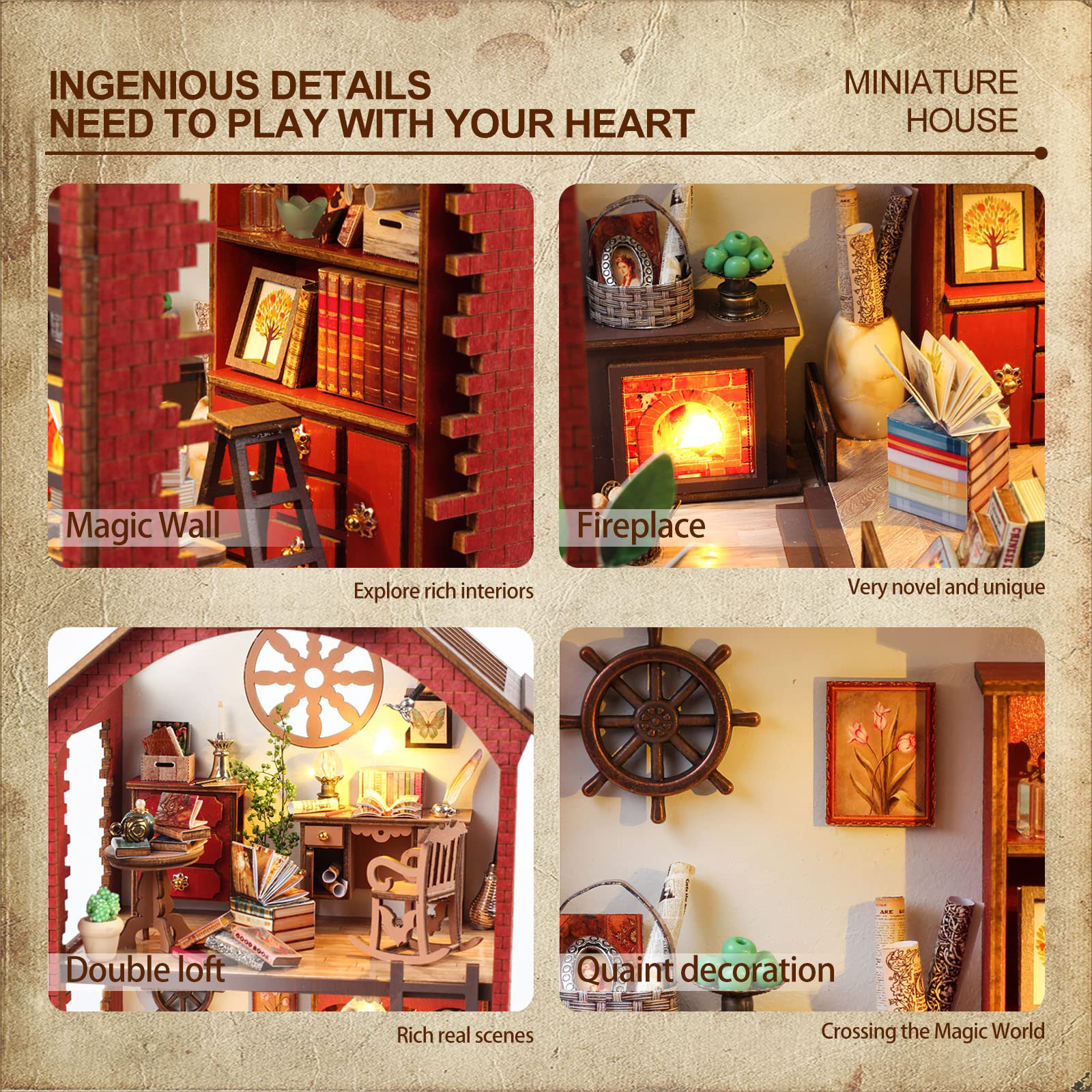 Magic Shack DIY Miniature House-Book Nook World