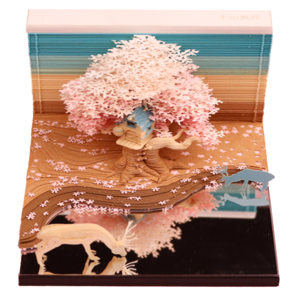 Cherry Blossoms 2023 - 3D Memo Pad  Desk Decoration DIY Creative Birthday Gift-Book Nook World