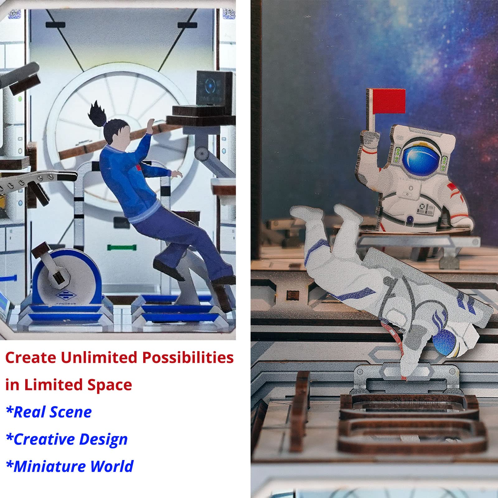 Space Station DIY Book Nook Kit-Book Nook World