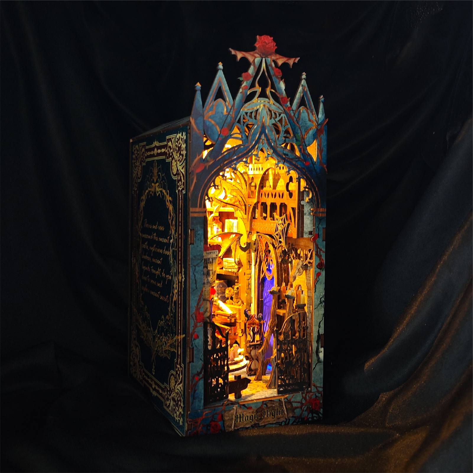 Moonlight Castle DIY Book Nook Kit-Book Nook World