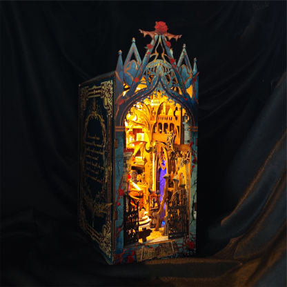 Moonlight Castle DIY Book Nook Kit-Book Nook World