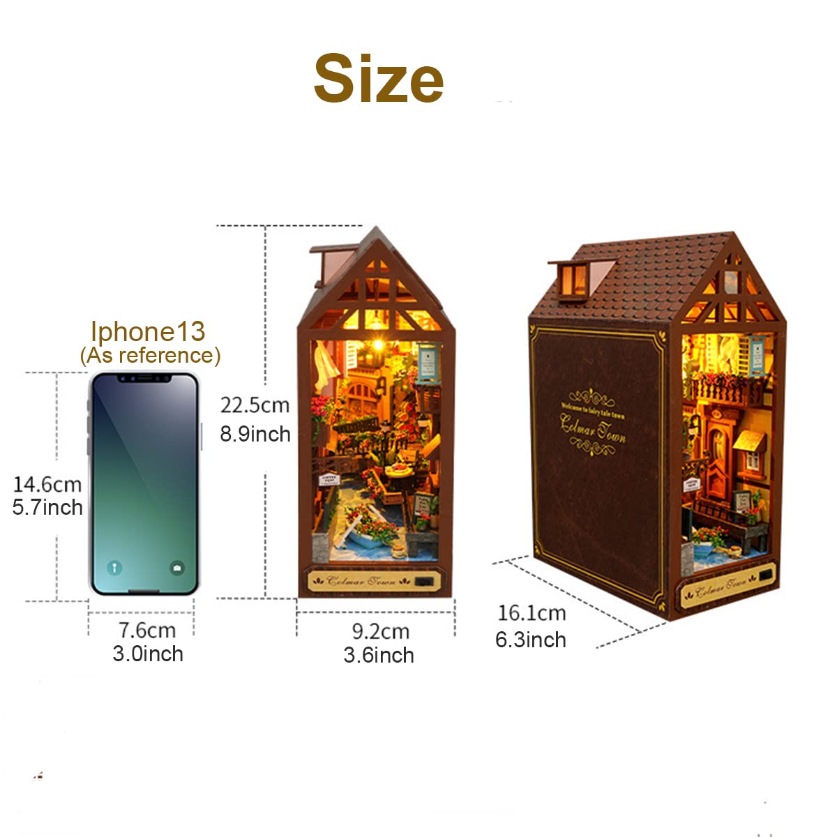 Colmar Town DIY Book Nook Kit-Book Nook World