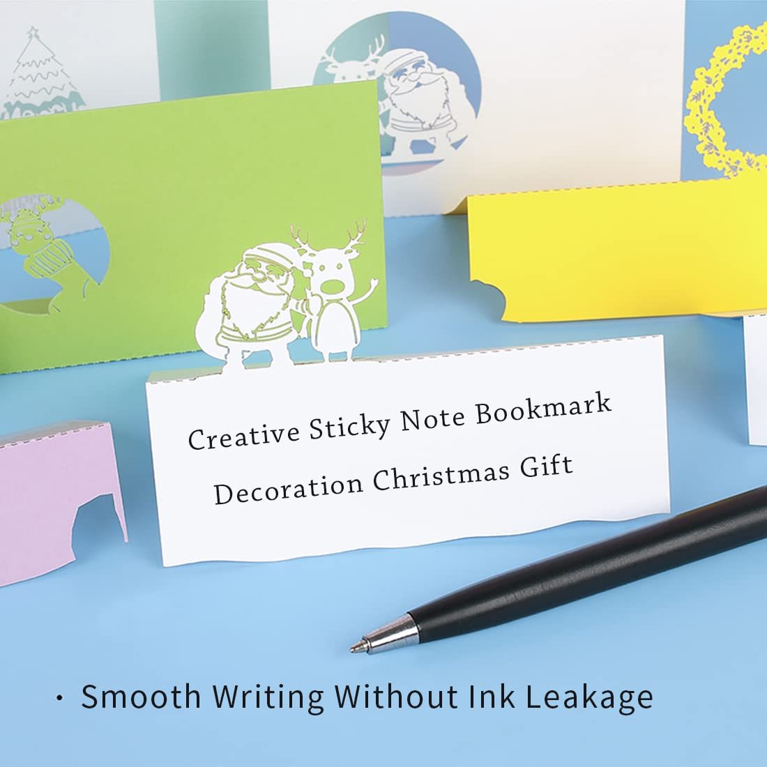 Christmas Party 3D Memo Pad - Cute 3D Paper Carving Art Notepad Creative Post Notes DIY Christmas Gifts-Book Nook World