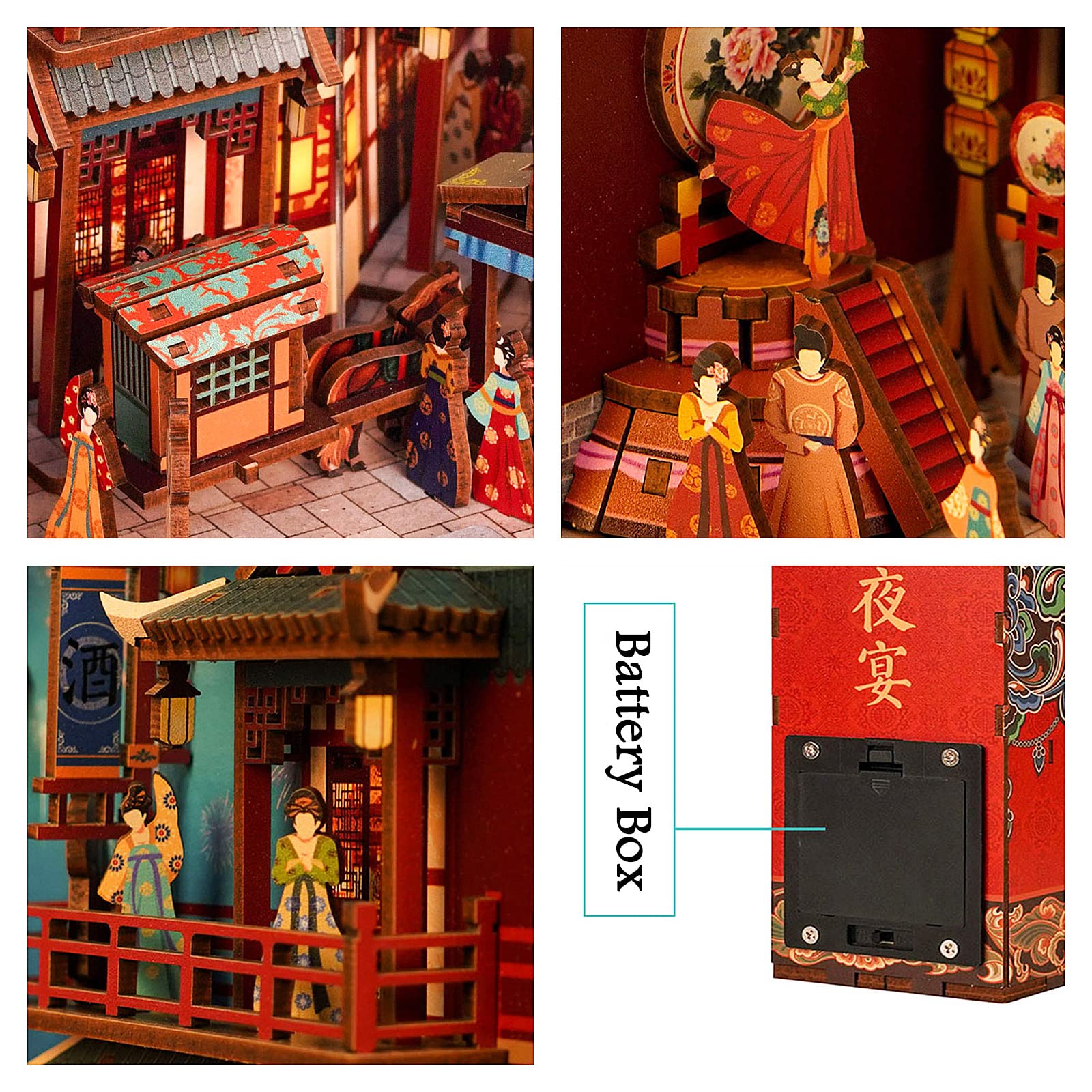 The Banquet of Tang Dynasty DIY Book Nook Kit-Book Nook World