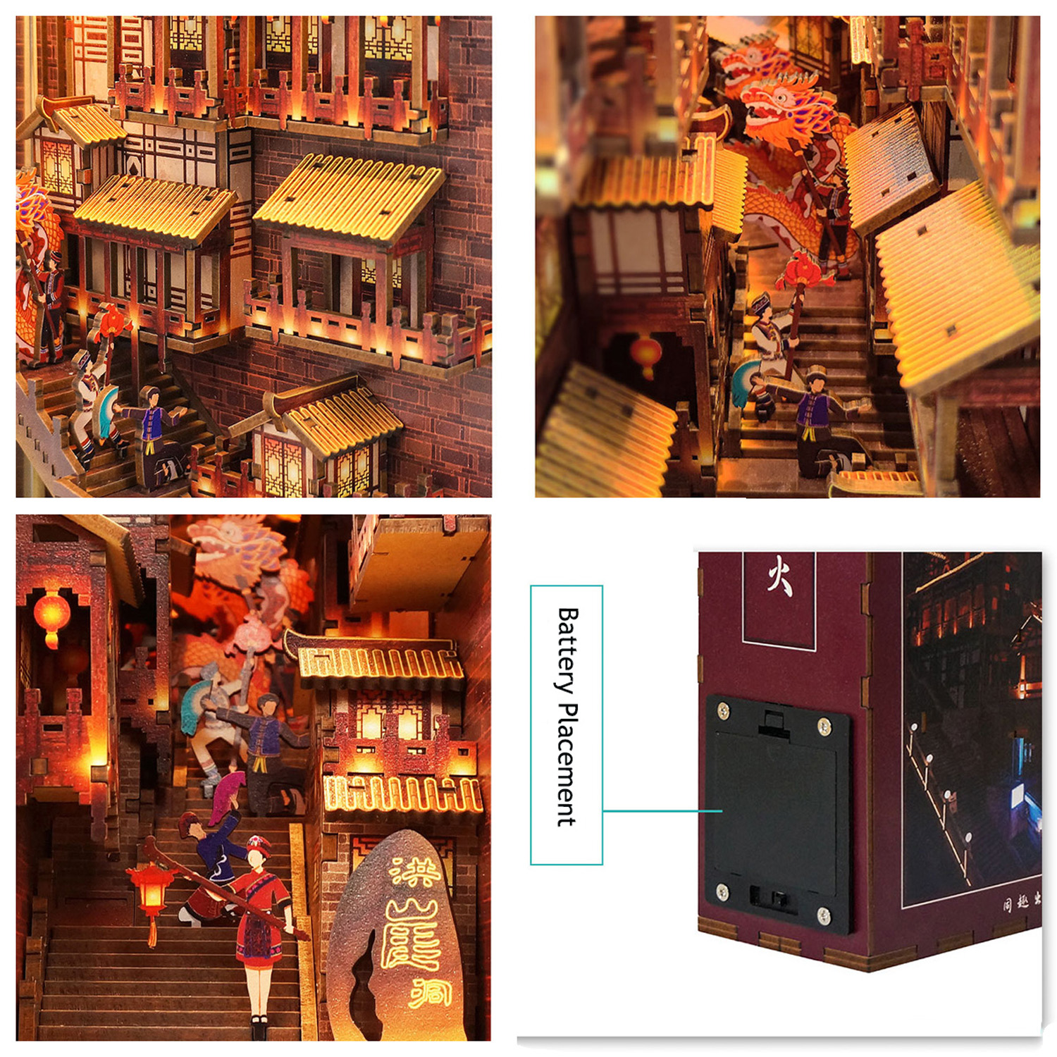 Light in Chongqing DIY Book Nook Kit-Book Nook World