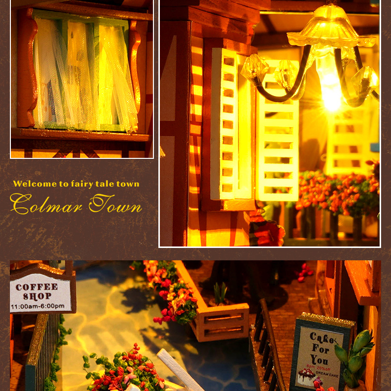 Colmar Town DIY Book Nook Kit-Book Nook World