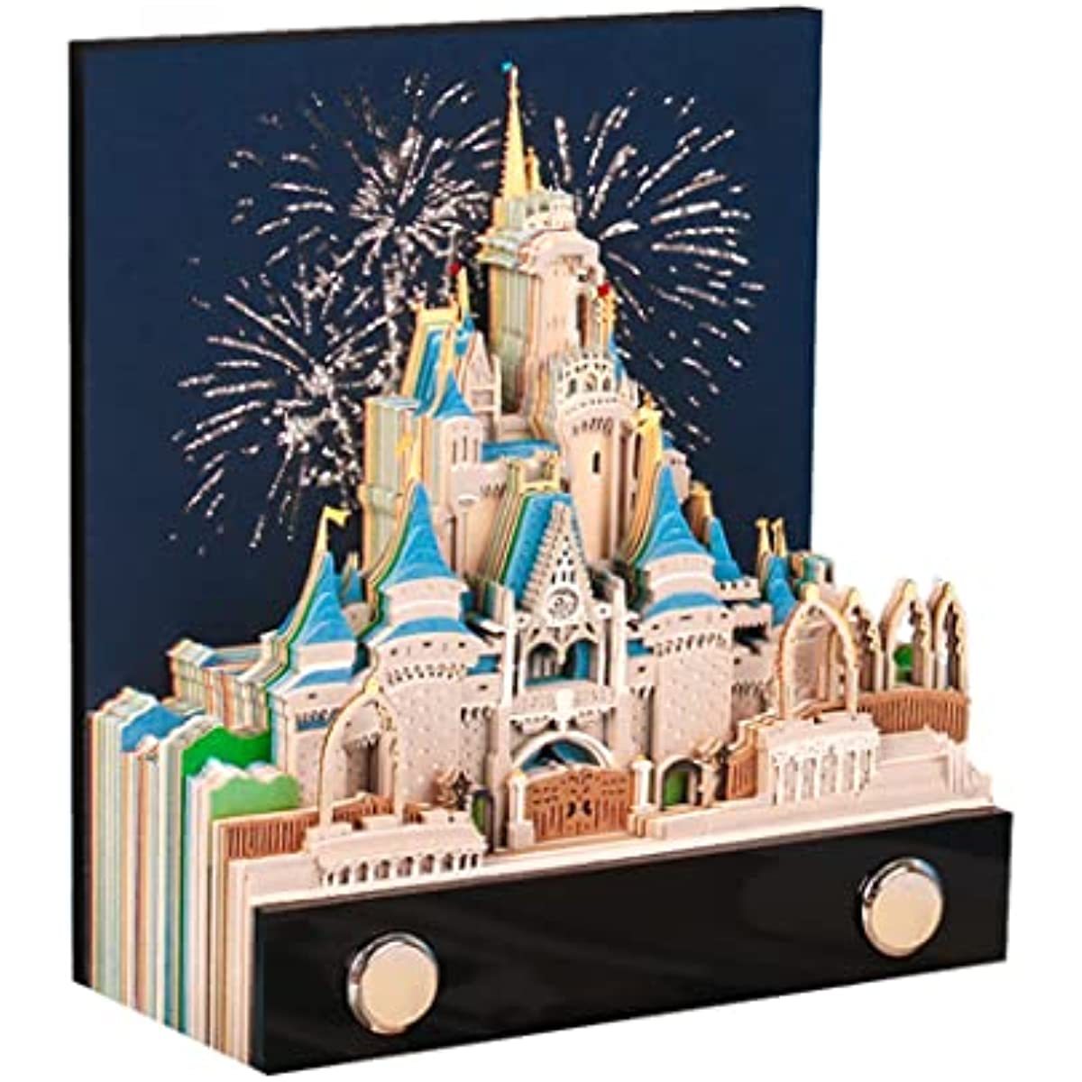 3D Sticky Note Paper Memo Pad,Fantasy Castle Office Notepad Desk Decoration DIY Creative Birthday Gift-Book Nook World