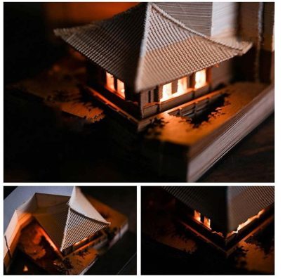 Kiyomizu Temple - 3D Memo Pad with Led Light-Book Nook World