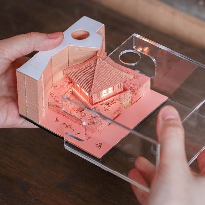 Kiyomizu Temple - 3D Memo Pad with Led Light-Book Nook World