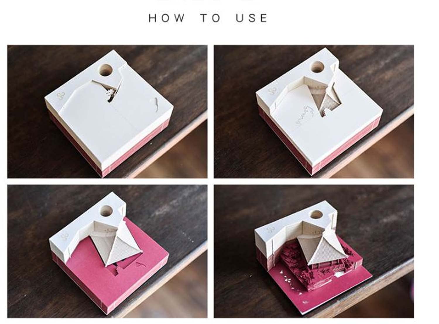 Kiyomizu Temple - 3D Memo Pad with Led Light-Book Nook World