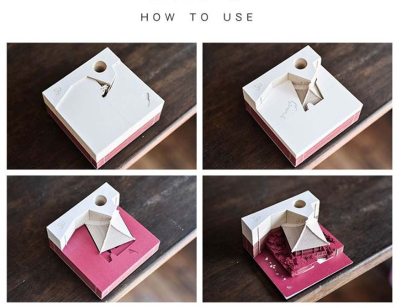 Kiyomizu Temple - 3D Memo Pad with Led Light-Book Nook World