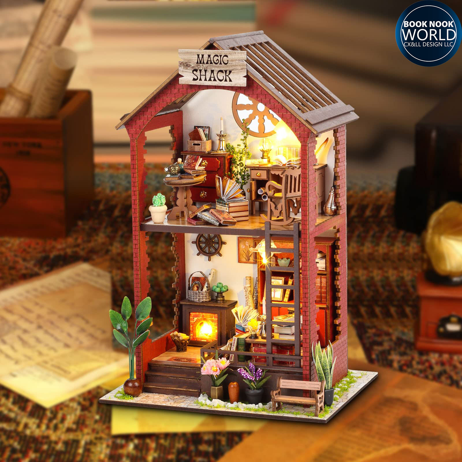 Magic Shack DIY Wooden Miniature Dollhouse Kit