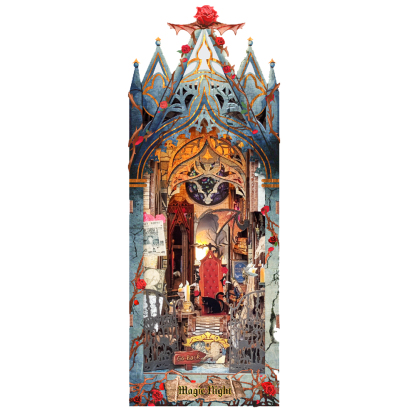Moonlight Castle DIY Book Nook Kit-Book Nook World