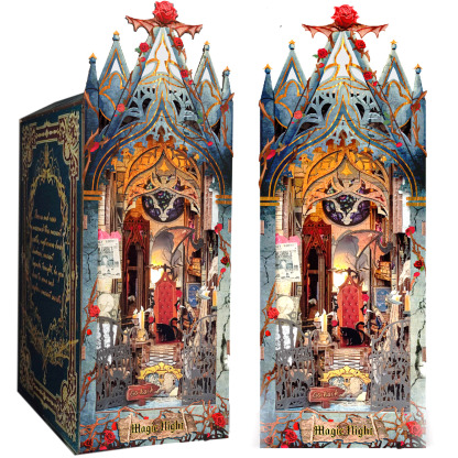 Moonlight Castle DIY Book Nook Kit-Book Nook World