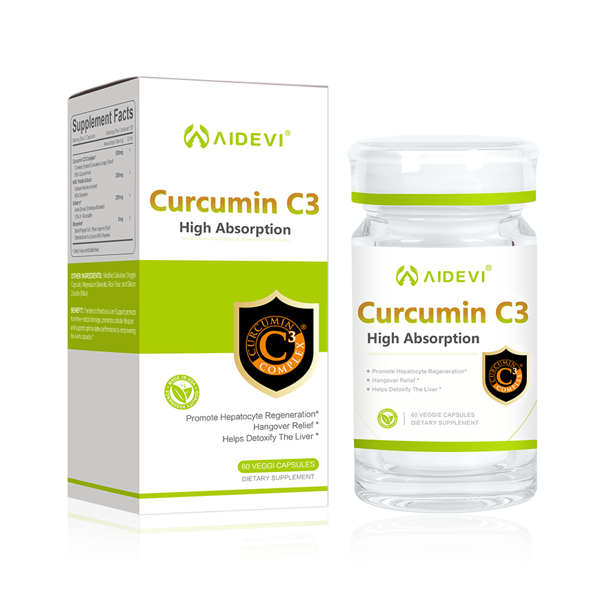 AIDEVI Curcumin C3 High Absorption 60 Casuples Made In America 