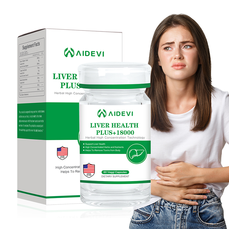 Aidevi Liver Health Plus + 18000  60 Capsules Made In USA  Supplement  Support Liver Health Herbal Extract 