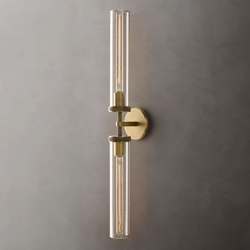 Lambe Knurled Grand Linear Wall Sconce