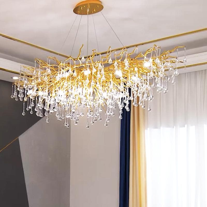 tree branch crystal chandelier