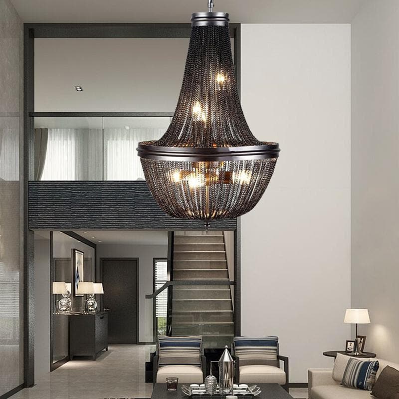 black tassel chandelier