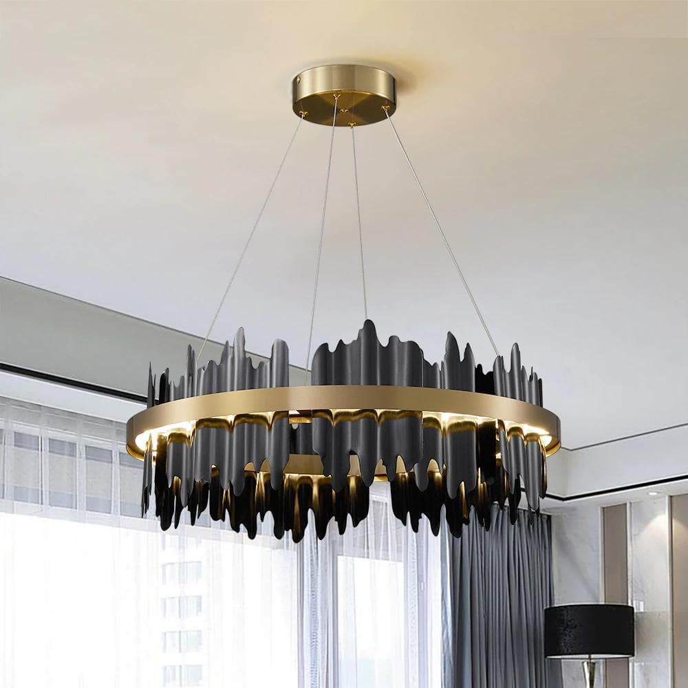 Noella Brass Chandelier 52''-OasisLamps