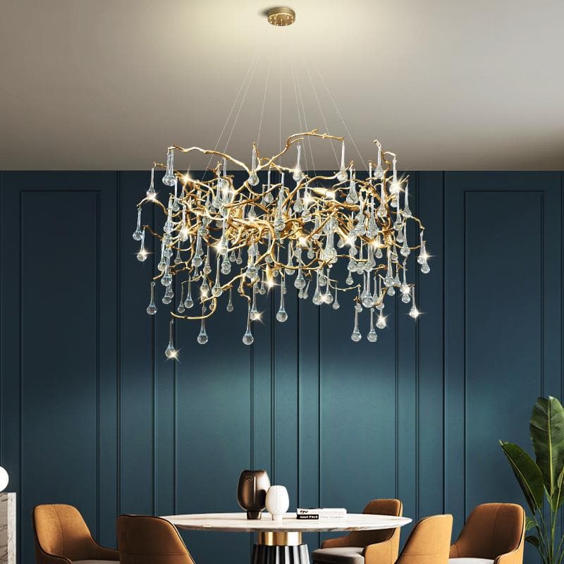 Modern best sale teardrop chandelier