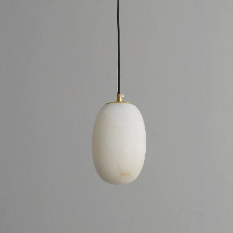 Kelila Modern Real Alabaster Pendant Lighting Beside Bed,  Dining Table Pendant