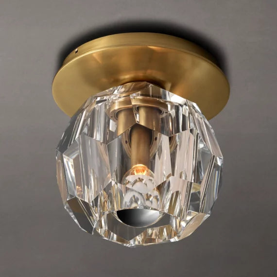 Mangata Modern Cristal Glass Ball Flushmount, Modern Indoor Ceiling Lamp