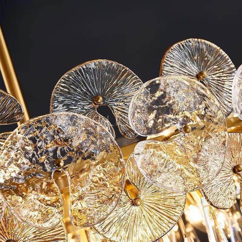 Abbet Postmodern Luxury Crystal Copper Chandelier