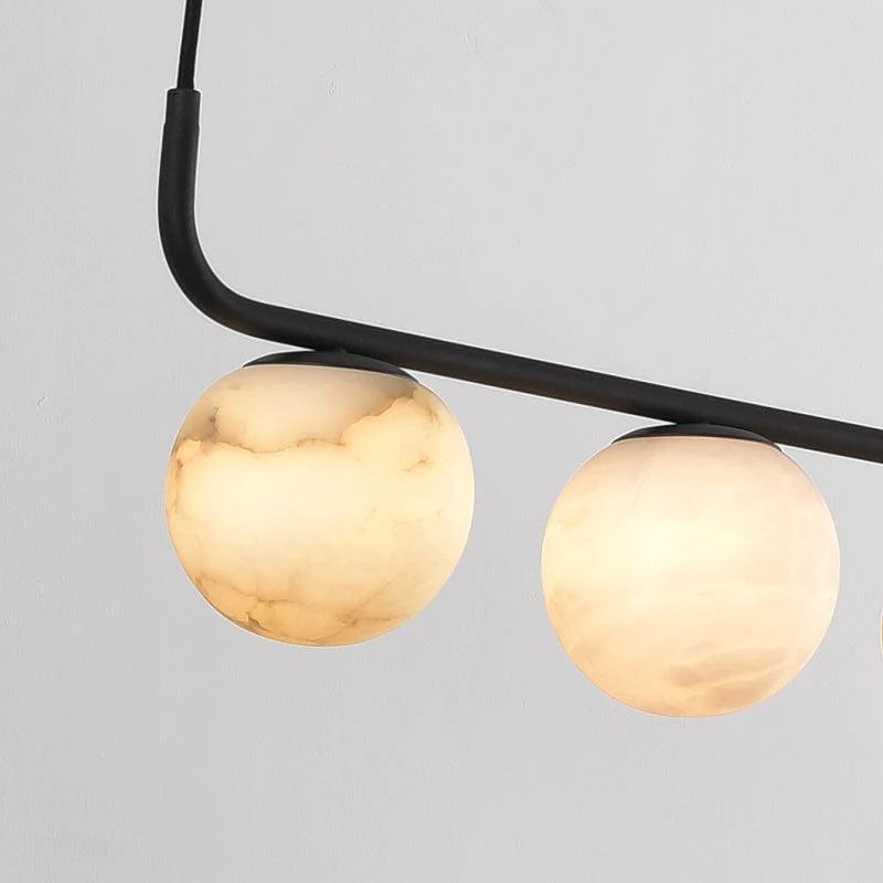 Fiat Alabaster Global Kitchen Island Pendant 5 Lights