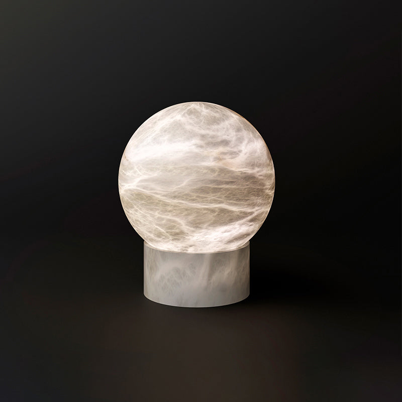 Harlan Alabaster Table Lamp, Bedside Table Lamp