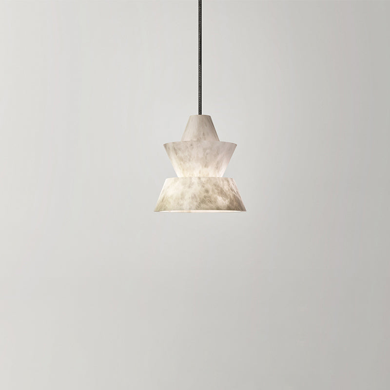 Gary Lab Small Alabaster Coffee Table Pendant, Modern Pendant Light