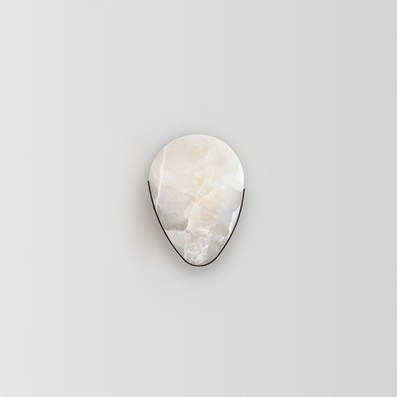 Susie Contemporary Minimalist Alabaster Wall Sconce