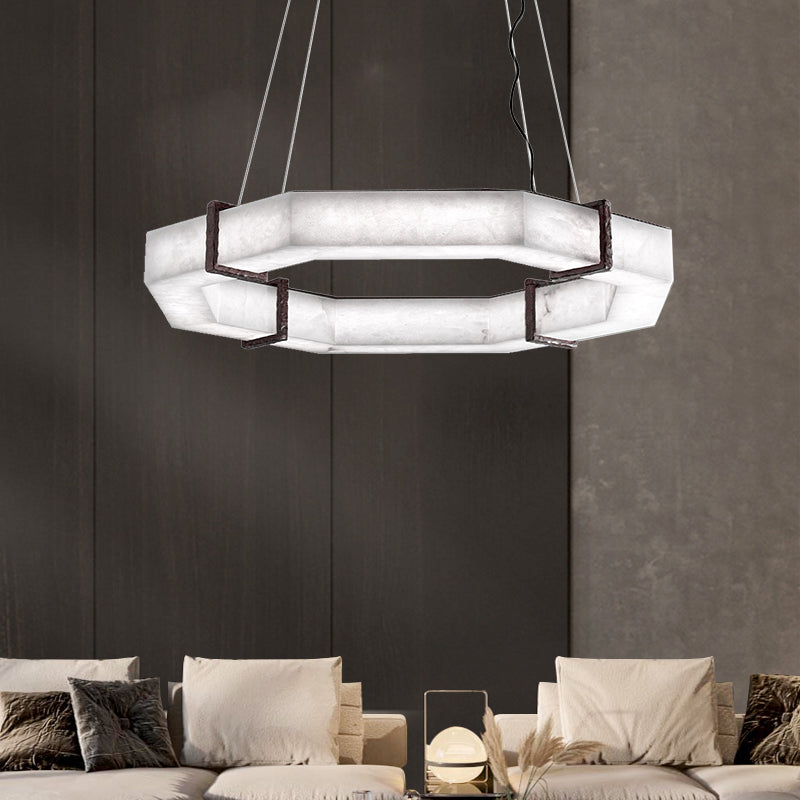 Berna‎d Modern Creative Retro Alabaster Living Room Chandelier