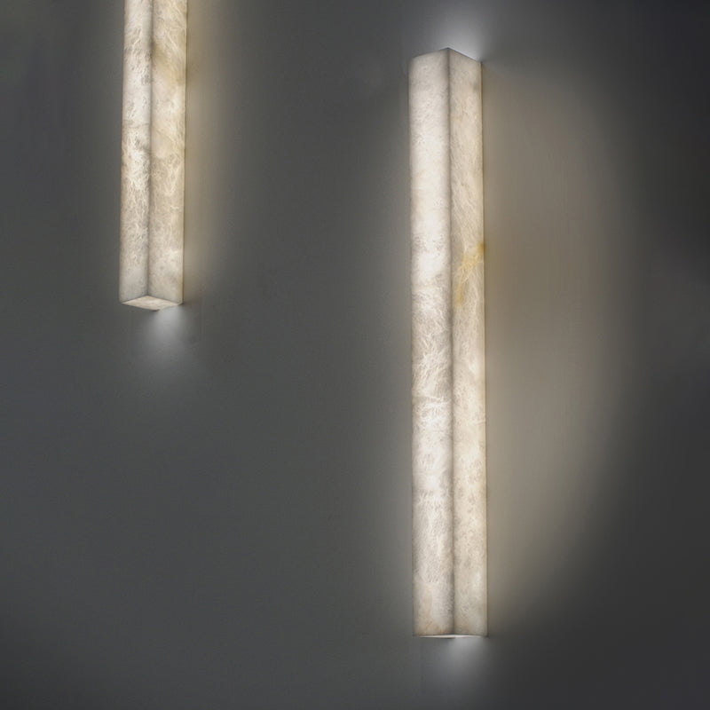 Finin Rectangular Modern Alabaster Wall Light
