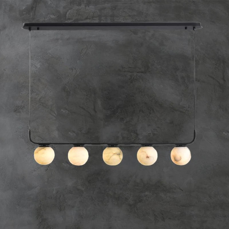 Fiat Alabaster Global Kitchen Island Pendant 5 Lights