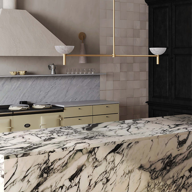 Nolwenn Kitchen Island Pendant Light with Alabaster Shades