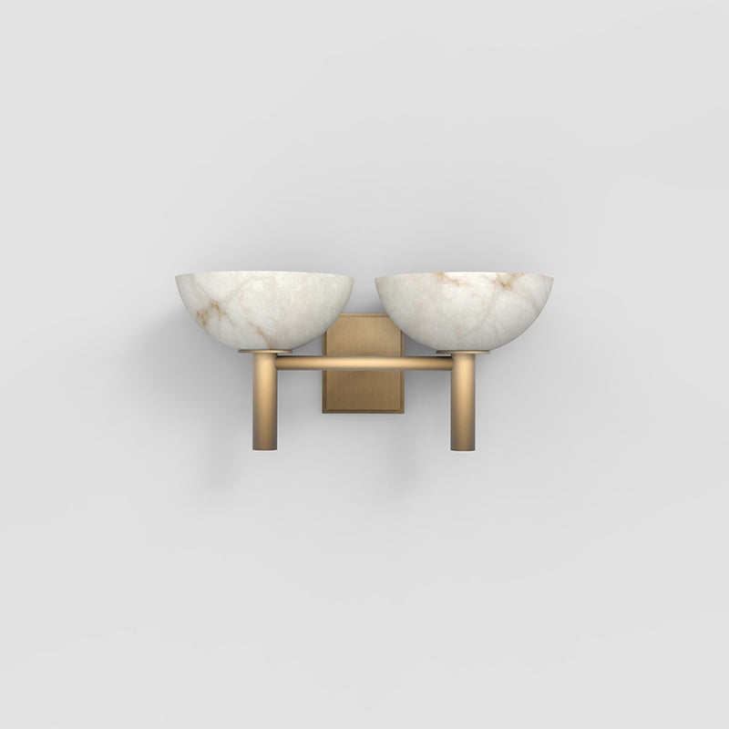 Nolwenn Modern Bowl Shade 2 Lights Wall Sconce, Hallway Sconce