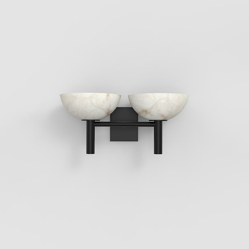 Nolwenn Modern Bowl Shade 2 Lights Wall Sconce, Hallway Sconce