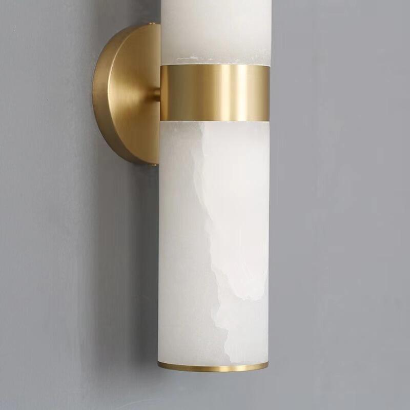 Sian Modern Sutton Linear Alabaster Wall Sconce, Wall Lamp For Living Room, Bathroom