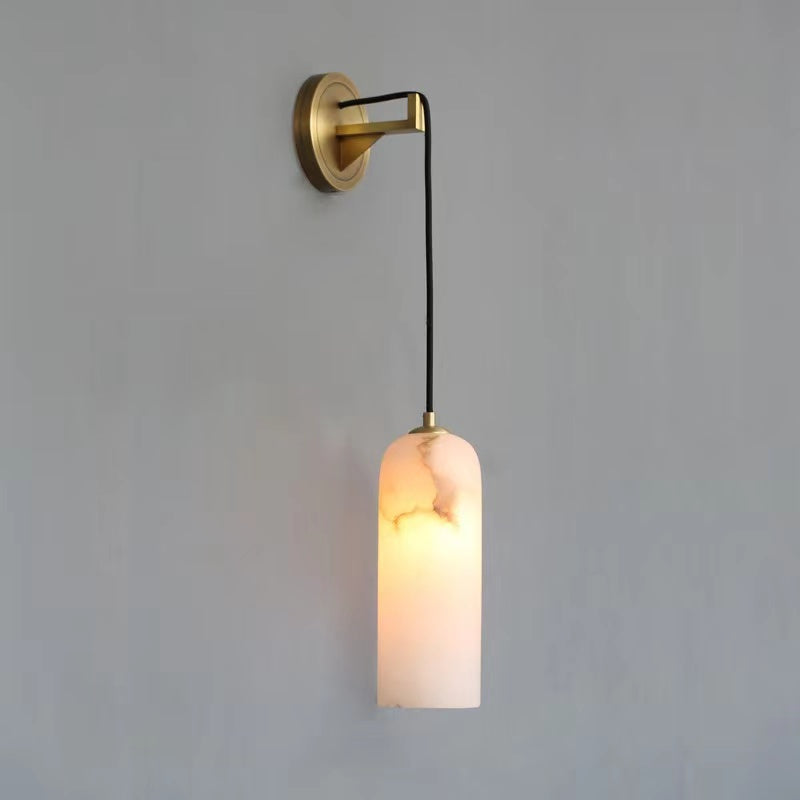 Petra Modern Alabaster Wall Sconce, Wall Lamp For Living Room,Bedroom