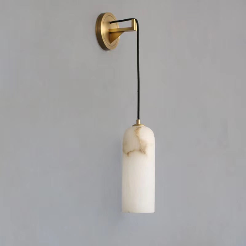 Petra Modern Alabaster Wall Sconce, Wall Lamp For Living Room,Bedroom